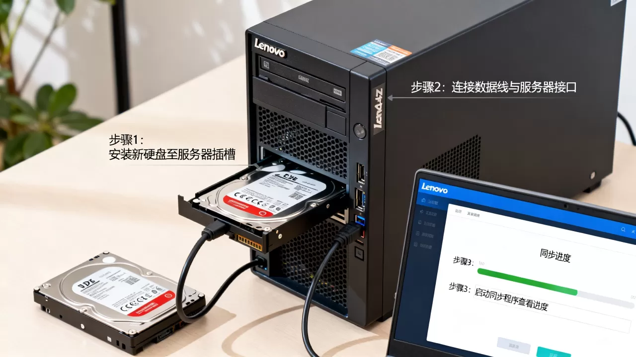 联想7d4z服务器怎么同步新硬盘,硬盘同步步骤教程 联想7d4z服务器怎么同步新硬盘,硬盘同步步骤教程