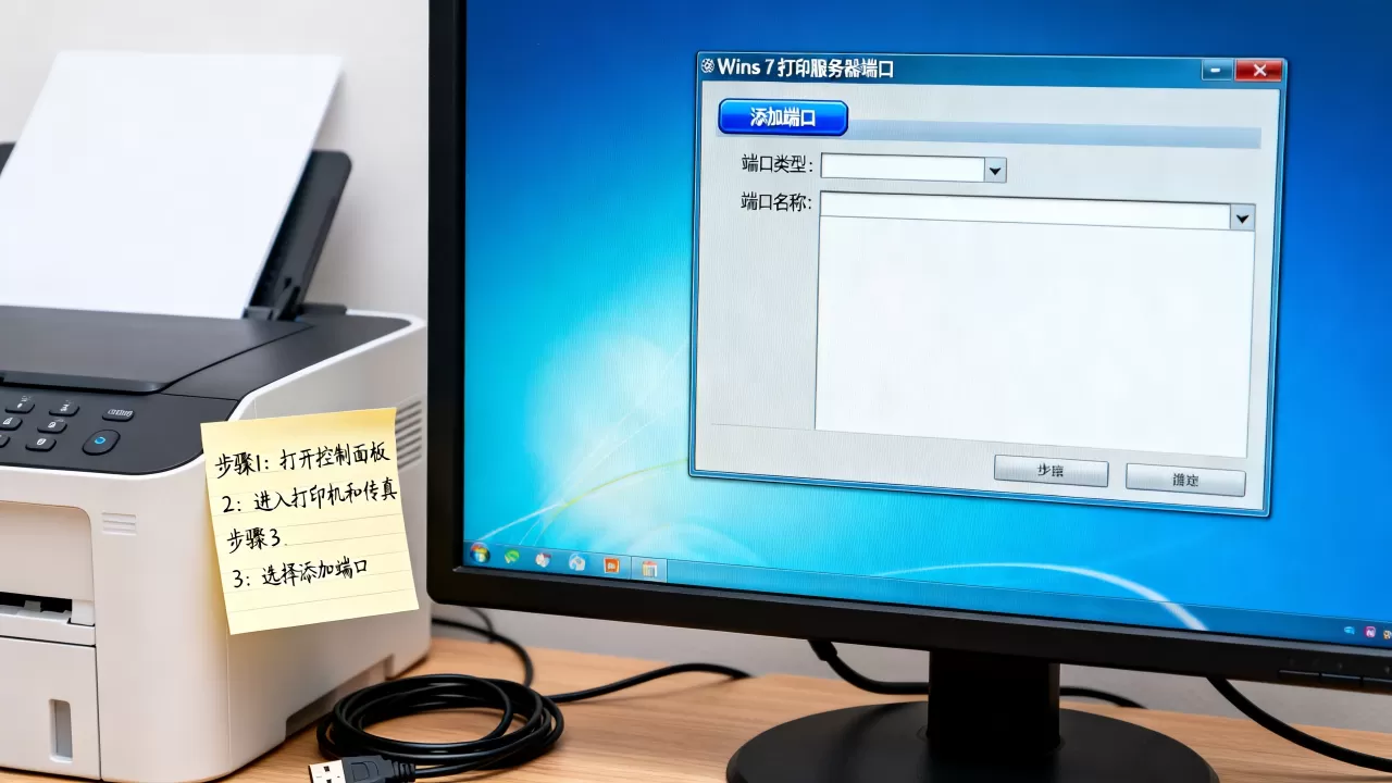 win7打印服务器端口如何添加?,具体设置步骤是什么 win7打印服务器端口如何添加?,具体设置步骤是什么