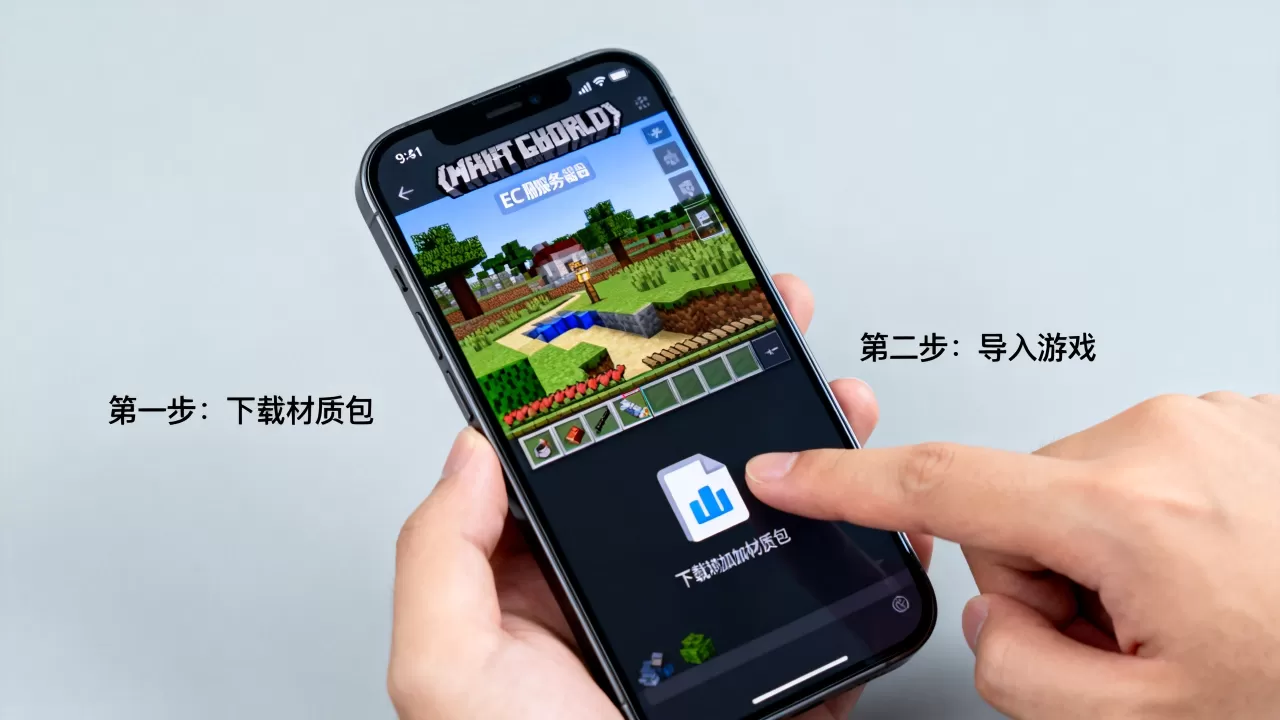 我的世界手机版ec服务器如何加材质包?,材质包怎么添加? 我的世界手机版ec服务器如何加材质包?,材质包怎么添加?