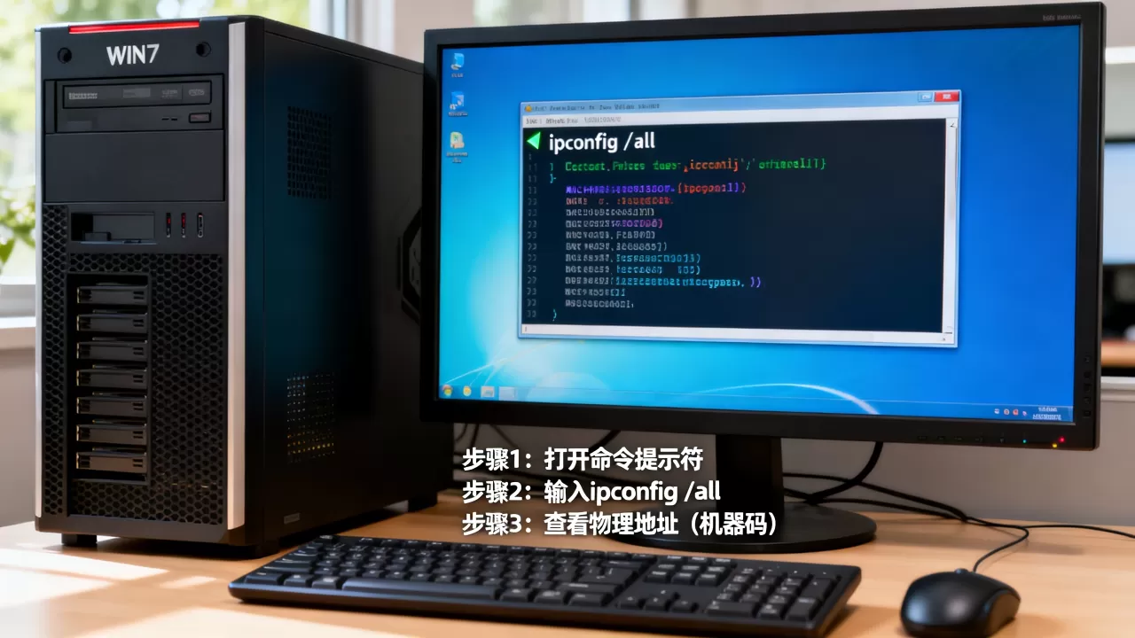 WIN7系统服务器机器码怎么快速查看,具体步骤是什么? WIN7系统服务器机器码怎么快速查看,具体步骤是什么?