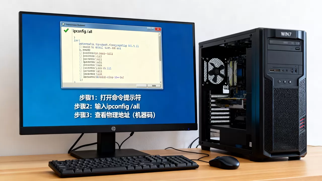 WIN7系统服务器机器码怎么快速查看,具体步骤是什么? WIN7系统服务器机器码怎么快速查看,具体步骤是什么?
