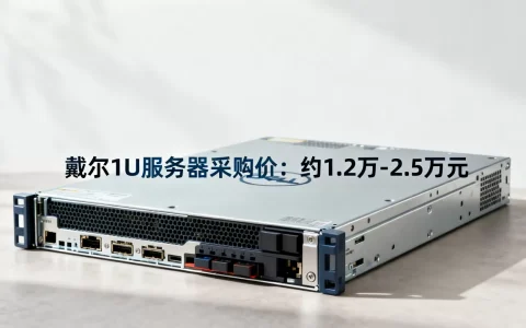 戴尔服务器1u采购价大概多少，价格贵不贵？
