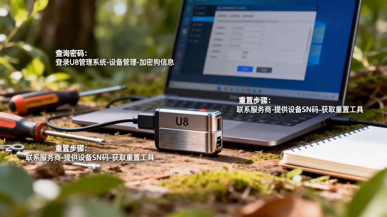 U8服务器加密狗密码怎么查询?,忘记密码后如何重置? U8服务器加密狗密码怎么查询?,忘记密码后如何重置?