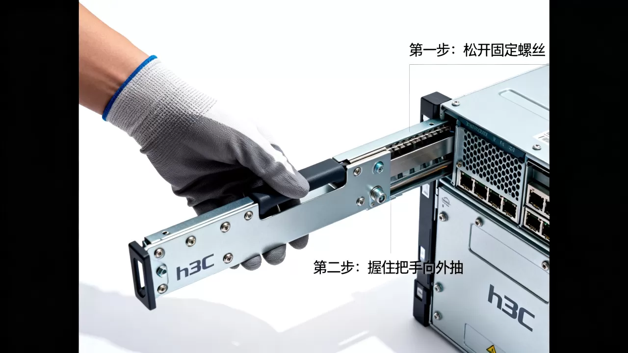 h3c服务器划道怎么卸下来 h3c服务器划道怎么卸下来