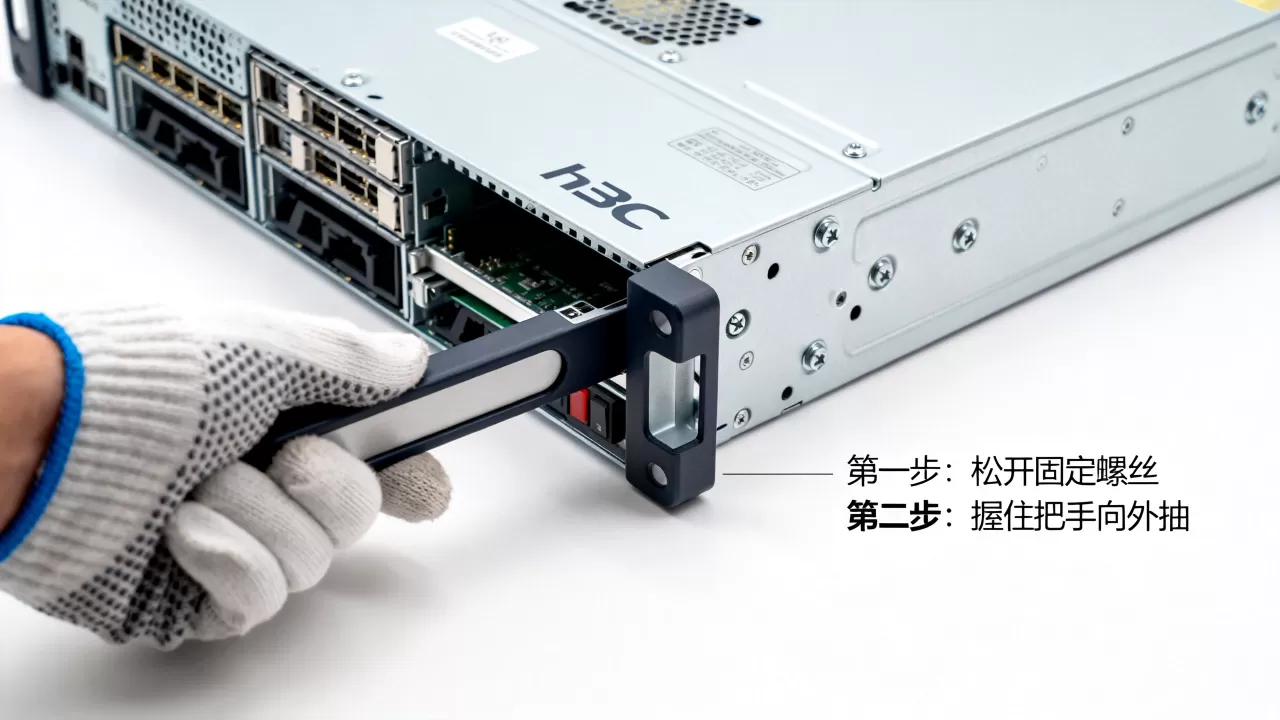 h3c服务器划道怎么卸下来 h3c服务器划道怎么卸下来