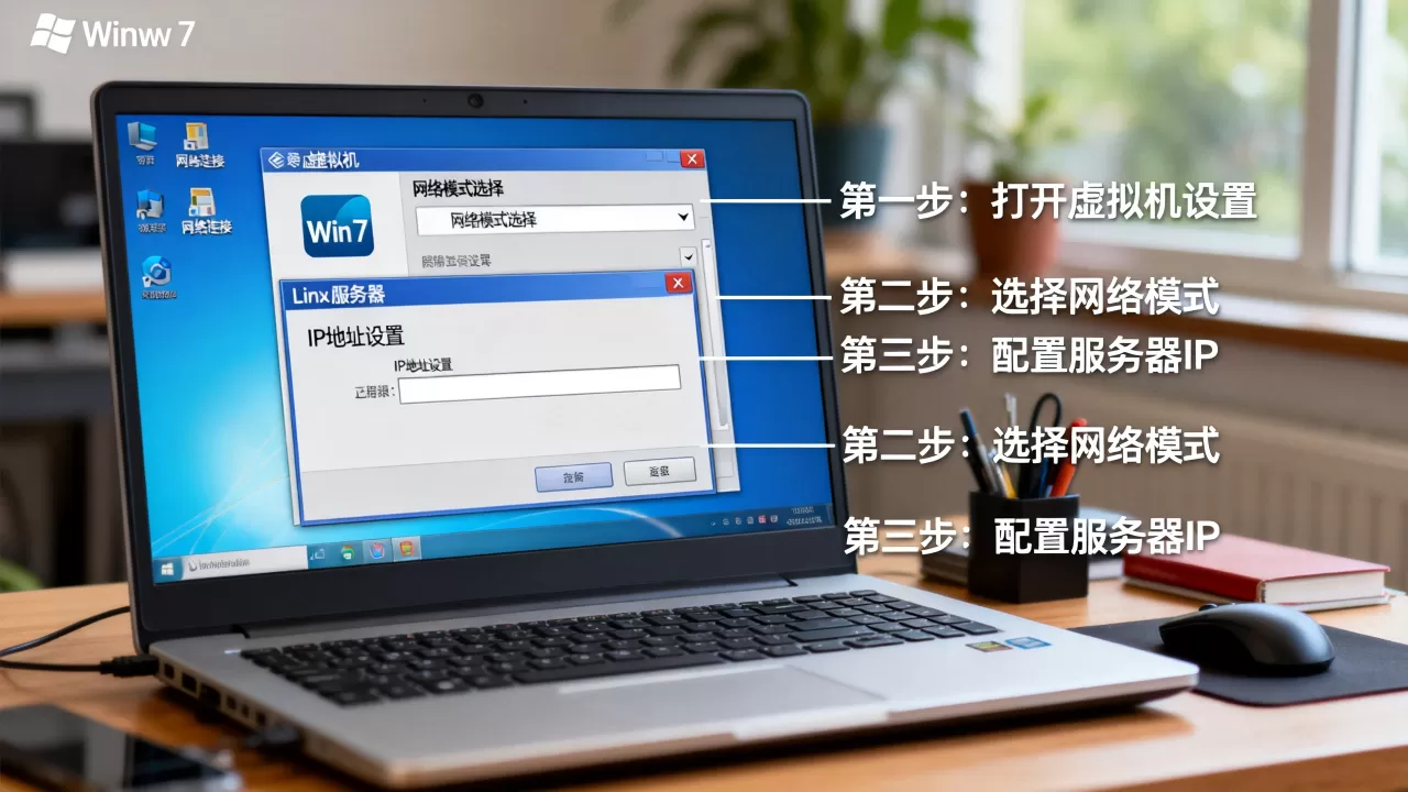 win7怎么连接虚拟机linux服务器配置?,虚拟机网络设置步骤 win7怎么连接虚拟机linux服务器配置?,虚拟机网络设置步骤