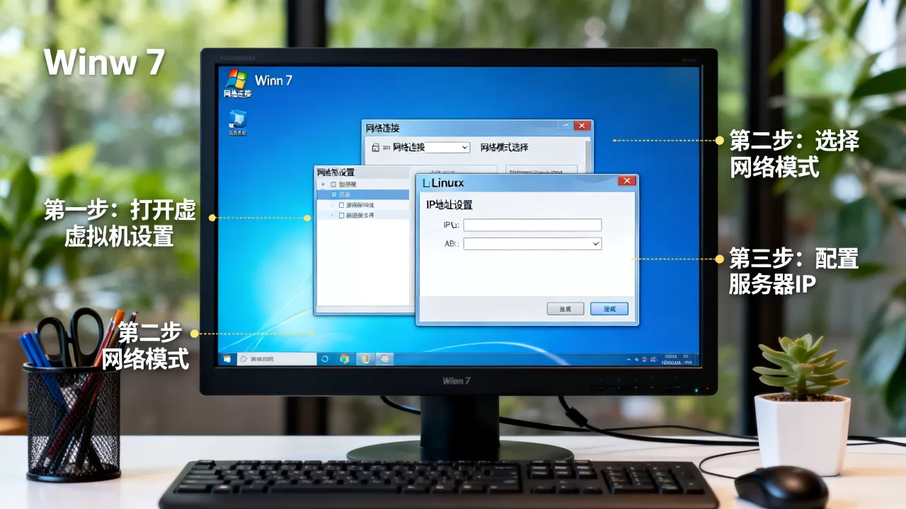 win7怎么连接虚拟机linux服务器配置?,虚拟机网络设置步骤 win7怎么连接虚拟机linux服务器配置?,虚拟机网络设置步骤