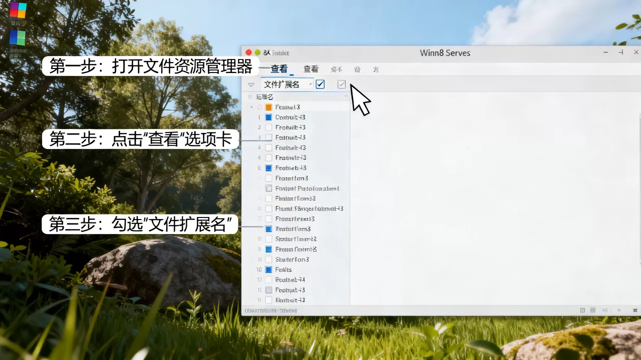 win8服务器怎么显示文件后缀名,不显示怎么办? win8服务器怎么显示文件后缀名,不显示怎么办?