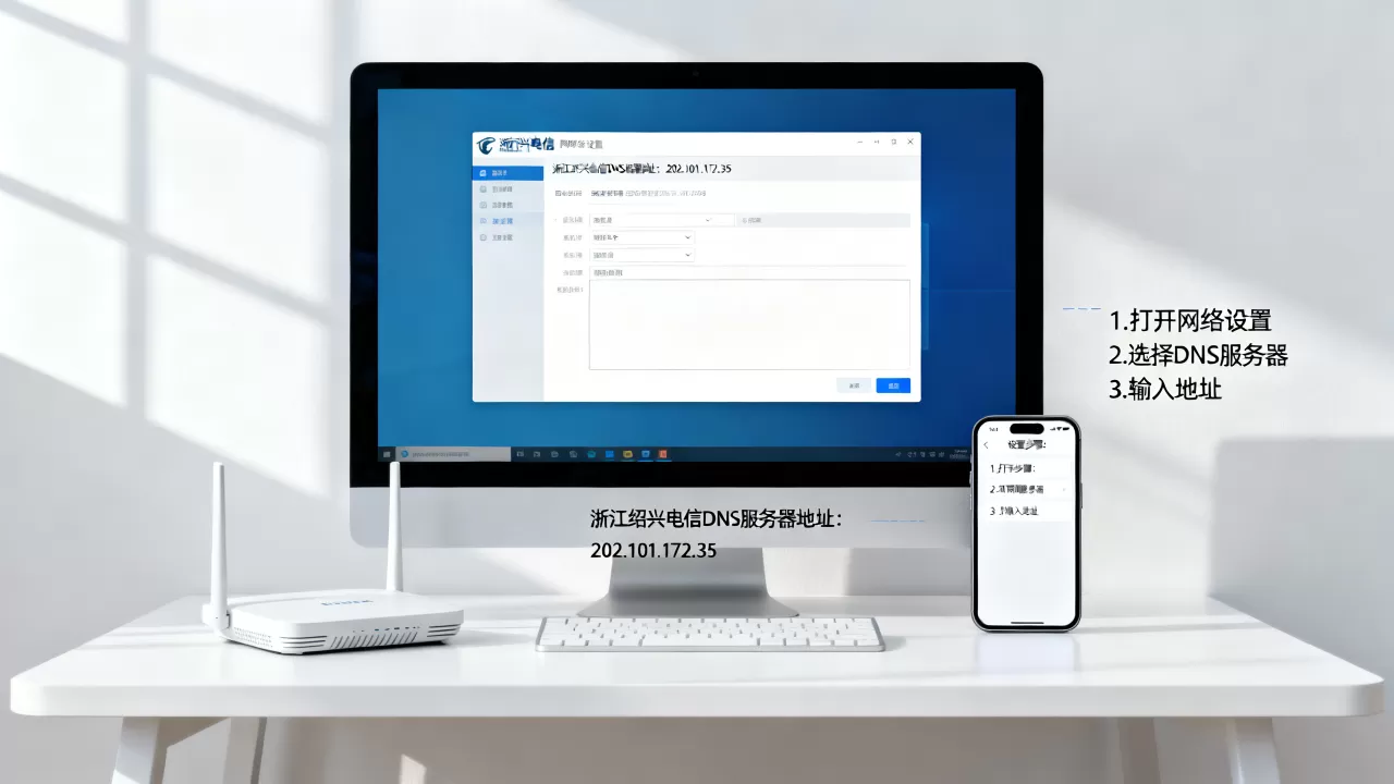 浙江绍兴电信DNS服务器地址是多少,怎么设置? 浙江绍兴电信DNS服务器地址是多少,怎么设置?
