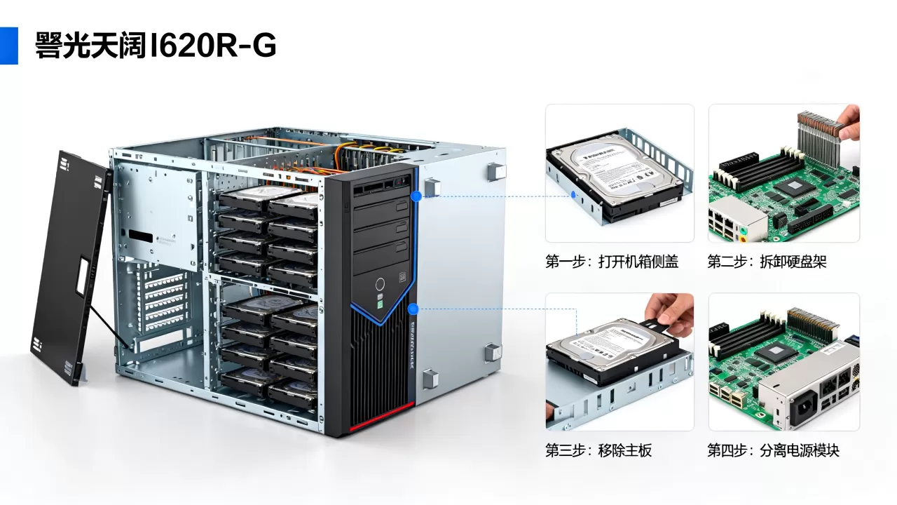 曙光天阔i620r-g服务器怎么拆,拆机步骤有哪些? 曙光天阔i620r-g服务器怎么拆,拆机步骤有哪些?