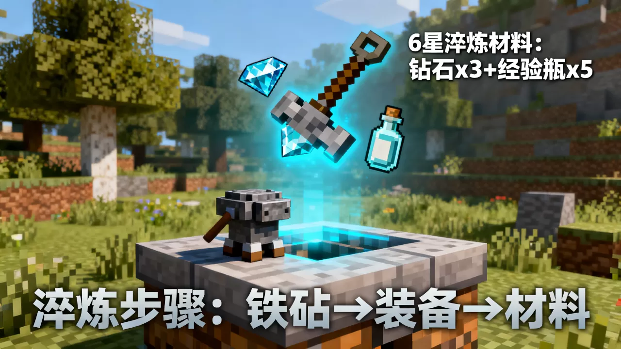 我的世界mc部落服务器怎么做6星淬炼,淬炼技巧有哪些? 我的世界mc部落服务器怎么做6星淬炼,淬炼技巧有哪些?