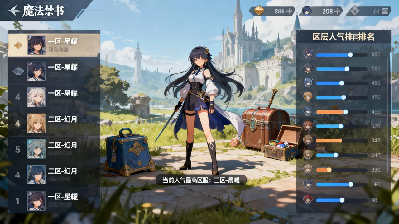 魔法禁书有哪些服务器能玩,哪个区服人气最高? 魔法禁书有哪些服务器能玩,哪个区服人气最高?
