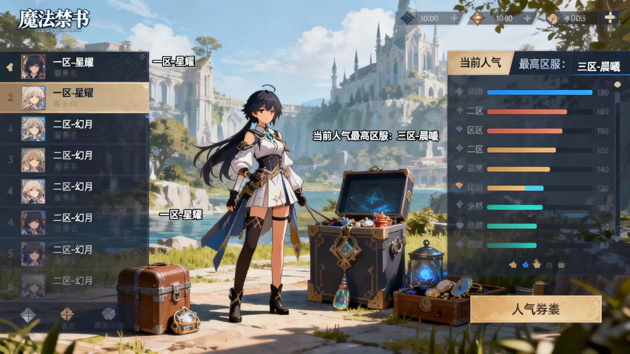 魔法禁书有哪些服务器能玩,哪个区服人气最高? 魔法禁书有哪些服务器能玩,哪个区服人气最高?