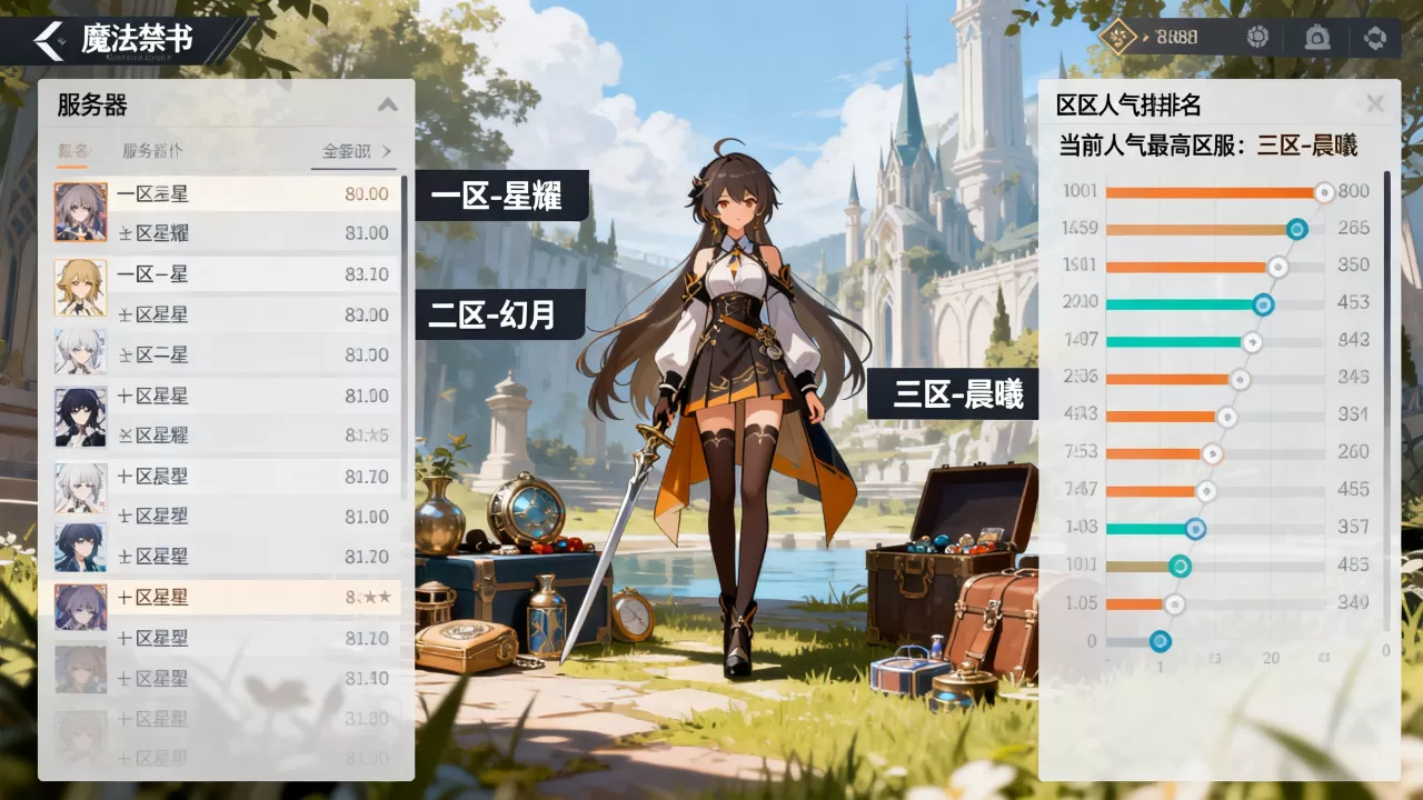 魔法禁书有哪些服务器能玩,哪个区服人气最高? 魔法禁书有哪些服务器能玩,哪个区服人气最高?