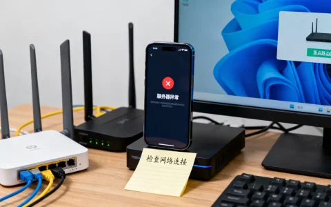 手机app显示服务器异常是怎么回事，网络故障排查方法？