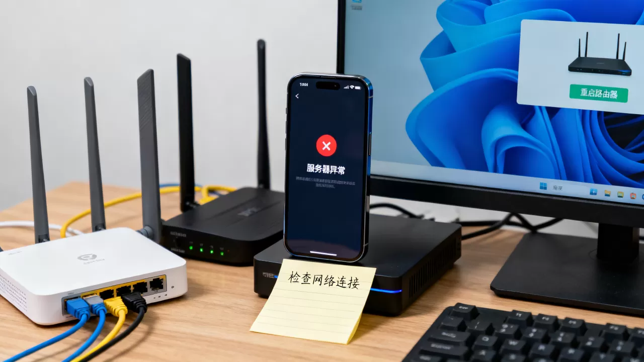 手机app显示服务器异常是怎么回事,网络故障排查方法? 手机app显示服务器异常是怎么回事,网络故障排查方法?