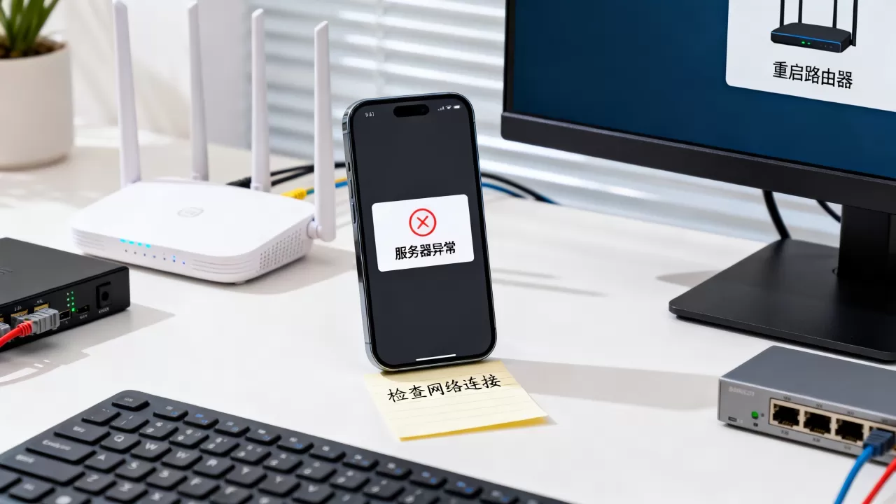 手机app显示服务器异常是怎么回事,网络故障排查方法? 手机app显示服务器异常是怎么回事,网络故障排查方法?