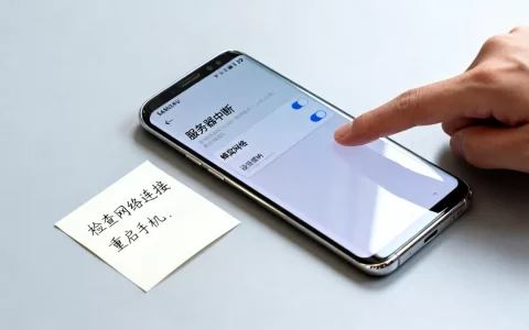 s9怎么开通蜂窝网络却显示服务器中断，怎么办？
