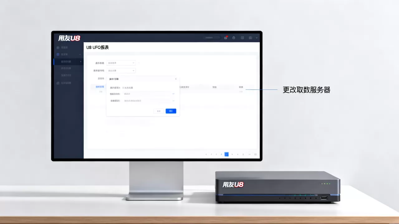 用友u8ufo报表怎么更改取数服务器 用友u8ufo报表怎么更改取数服务器