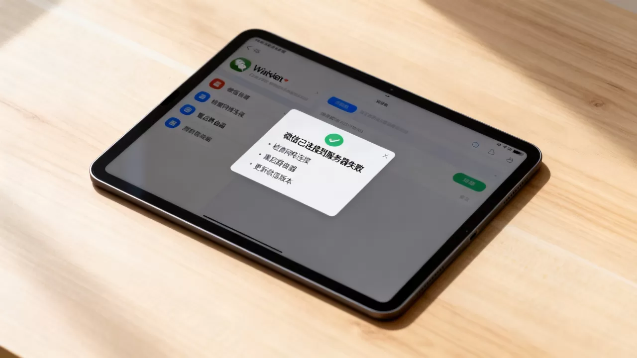 iPad微信已连接到服务器失败怎么解决,连不上是什么原因? iPad微信已连接到服务器失败怎么解决,连不上是什么原因?