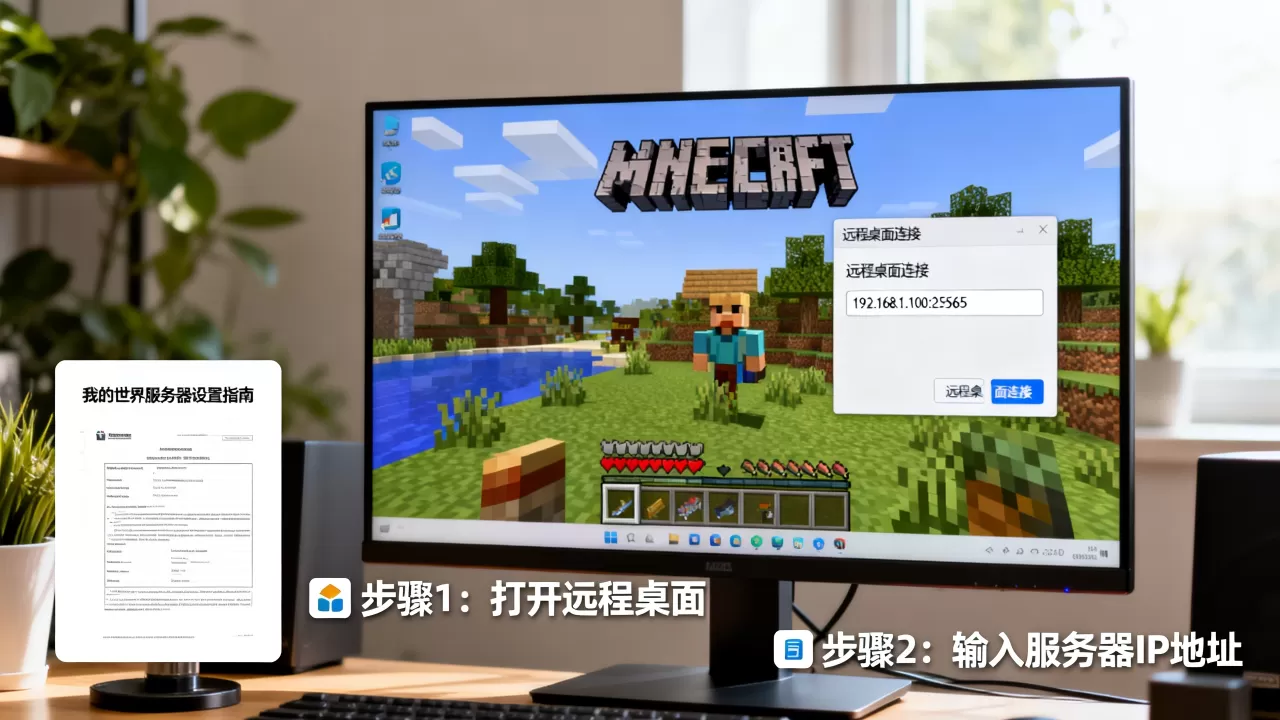 我的世界服务器远程桌面IP地址怎么用?,怎么设置 我的世界服务器远程桌面IP地址怎么用?,怎么设置
