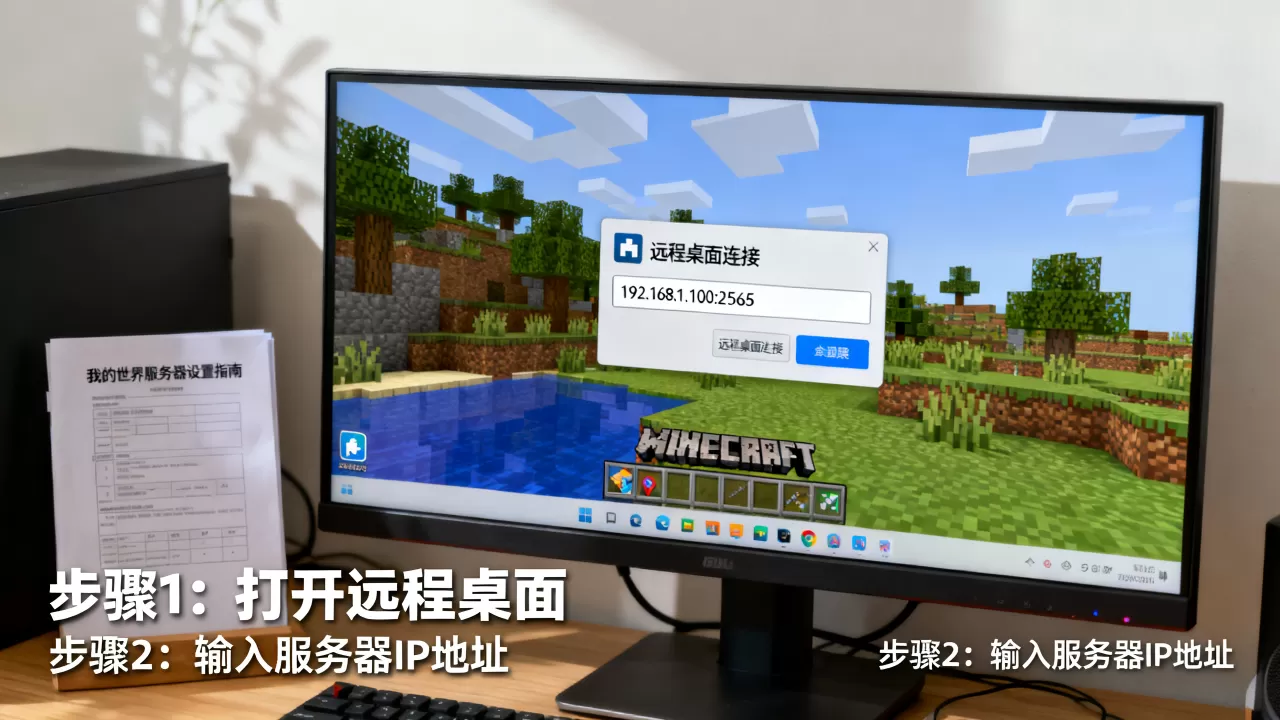 我的世界服务器远程桌面IP地址怎么用?,怎么设置 我的世界服务器远程桌面IP地址怎么用?,怎么设置