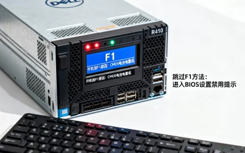 戴尔R410服务器如何跳过开机F1，开机按F1是什么原因