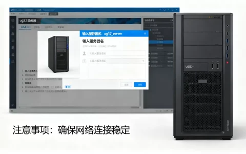 2020年ug12服务器名怎么输入，安装时需要注意什么？
