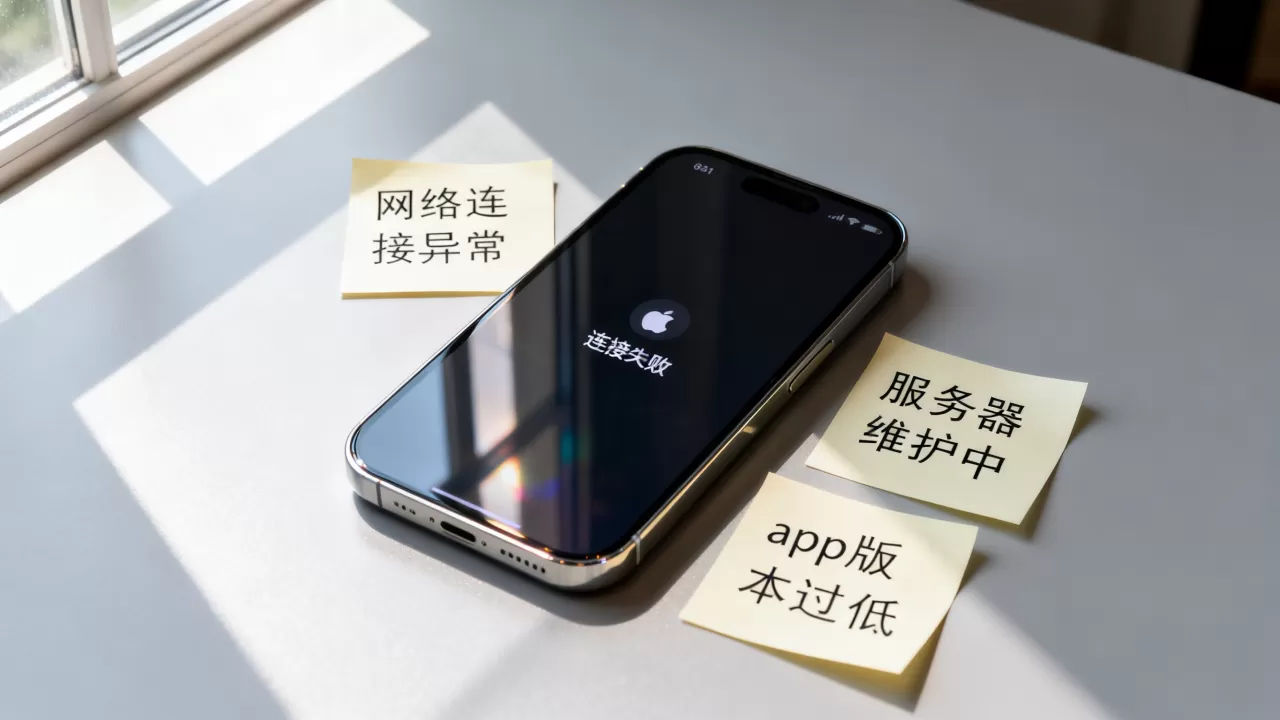 苹果手机app连不上服务器怎么办,连接失败原因有哪些? 苹果手机app连不上服务器怎么办,连接失败原因有哪些?