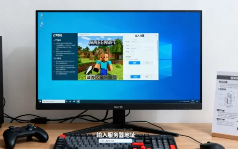 win10版我的世界怎么开服务器地址呢，怎么联机？