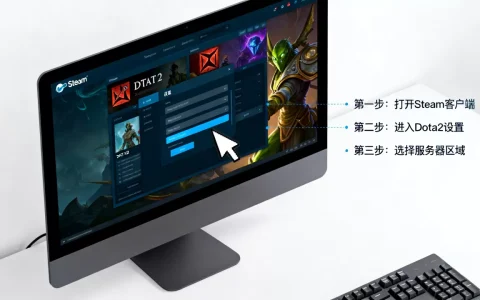 steam启动dota2服务器怎么改，在哪里设置？