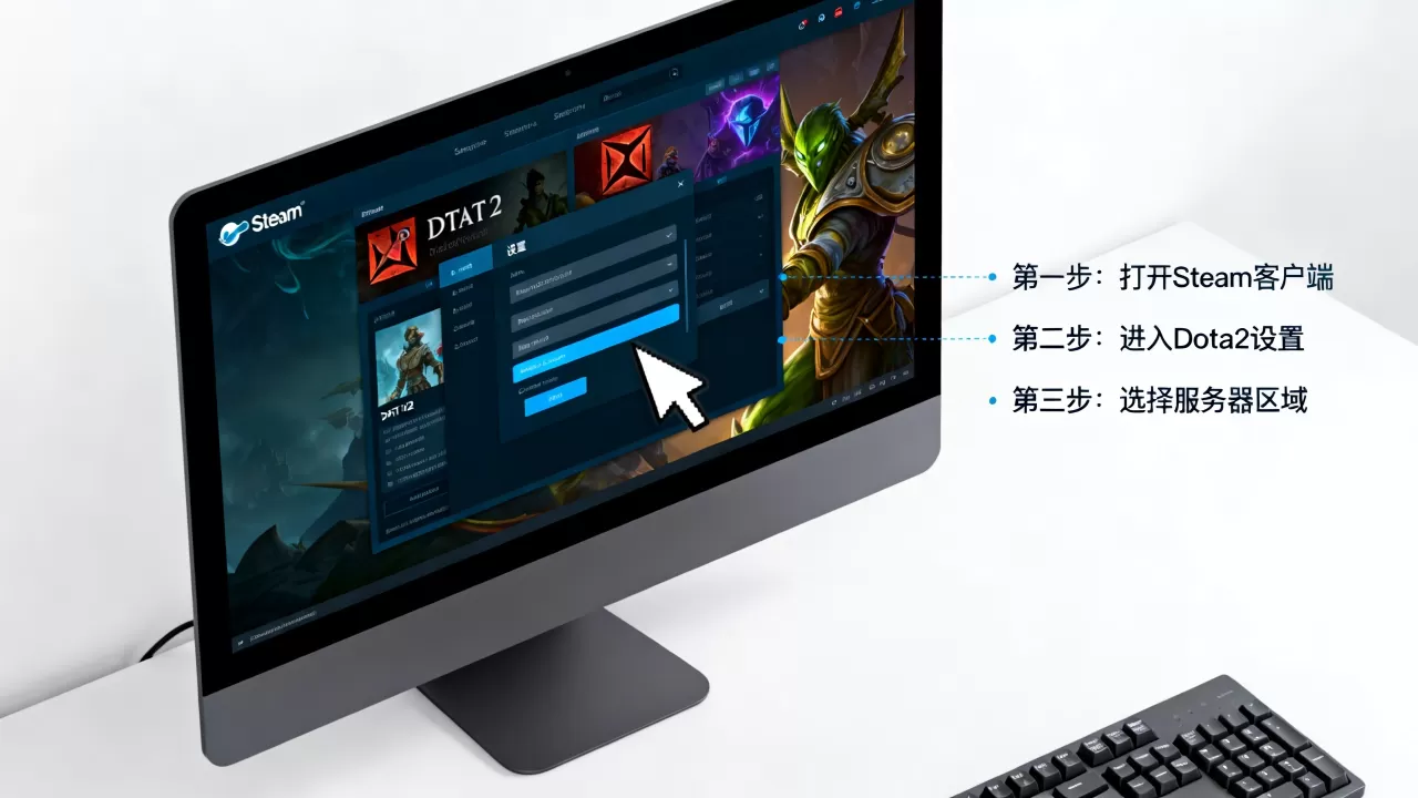 steam启动dota2服务器怎么改,在哪里设置? steam启动dota2服务器怎么改,在哪里设置?