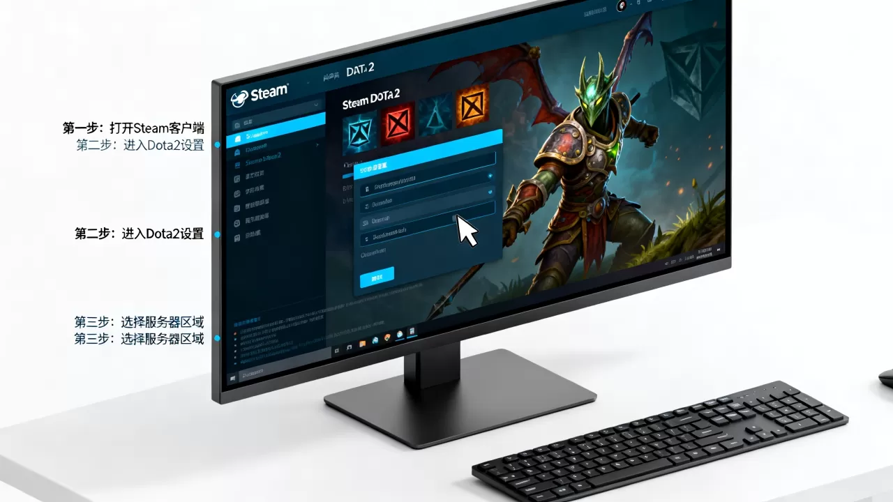 steam启动dota2服务器怎么改,在哪里设置? steam启动dota2服务器怎么改,在哪里设置?
