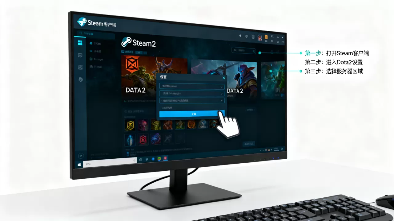 steam启动dota2服务器怎么改,在哪里设置? steam启动dota2服务器怎么改,在哪里设置?
