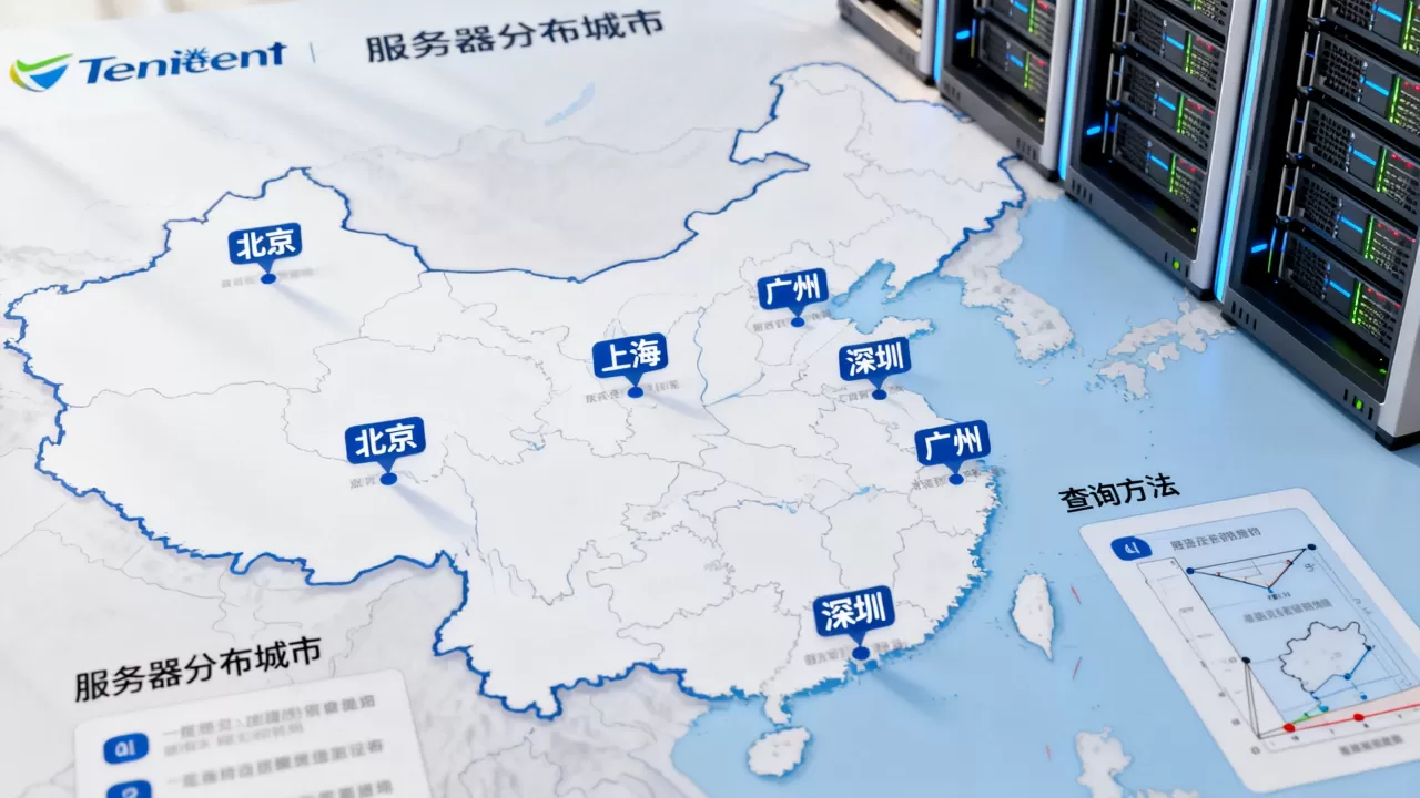 腾讯服务器分布在哪些城市,怎么查? 腾讯服务器分布在哪些城市,怎么查?