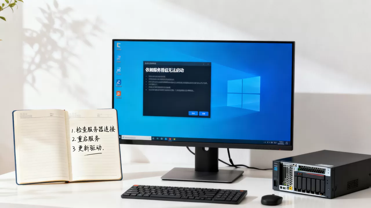 win10依赖服务器组无法启动怎么办 win10依赖服务器组无法启动怎么办