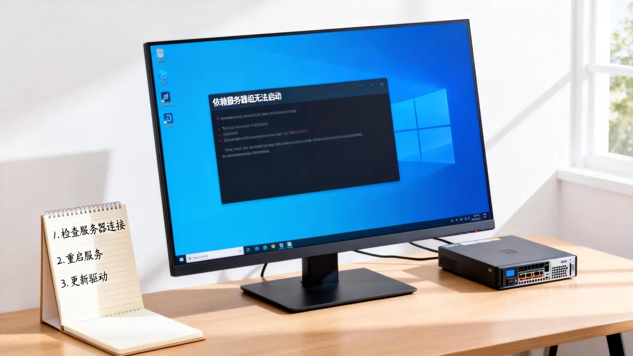 win10依赖服务器组无法启动怎么办 win10依赖服务器组无法启动怎么办