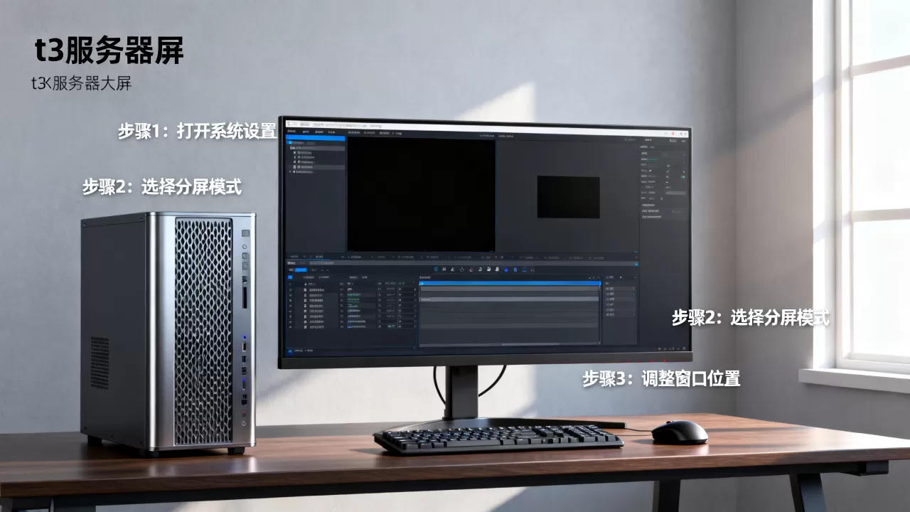 t3服务器大屏操作使用教程怎么分屏?,详细步骤是什么 t3服务器大屏操作使用教程怎么分屏?,详细步骤是什么