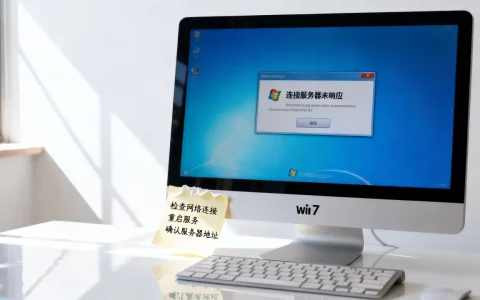 win7 系统连接服务器未响应怎么办