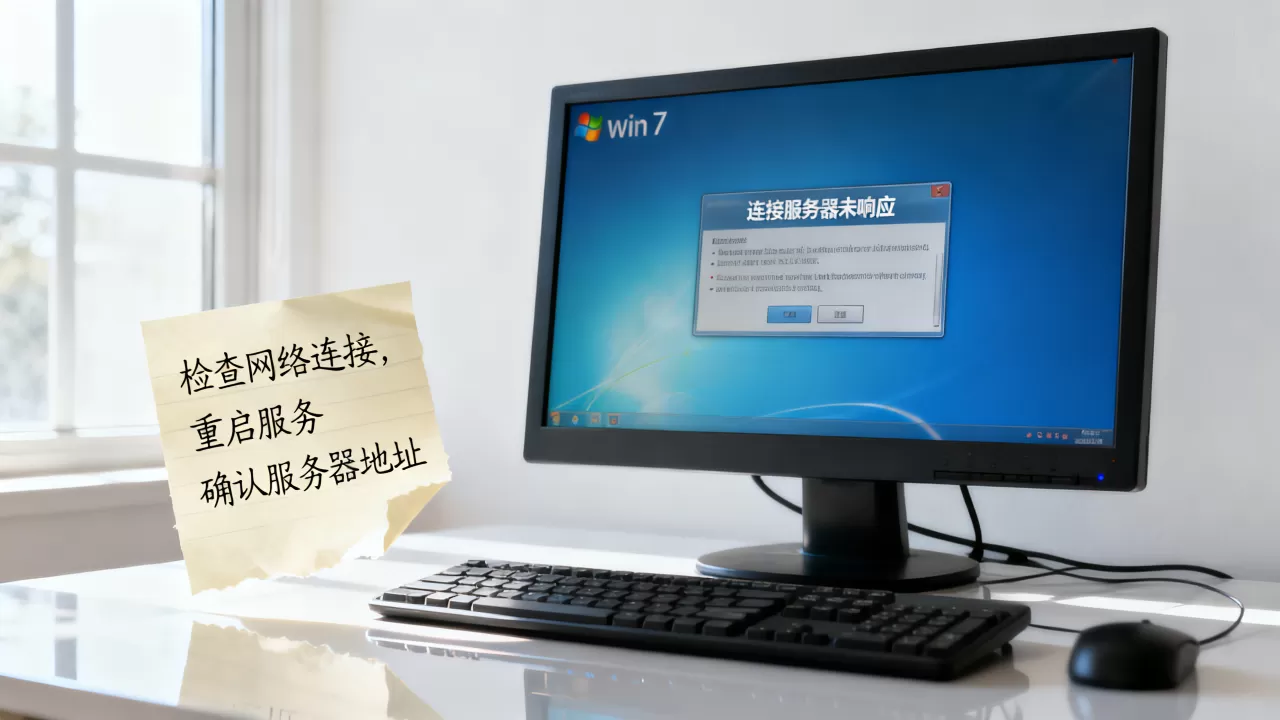 win7 系统连接服务器未响应怎么办 win7 系统连接服务器未响应怎么办