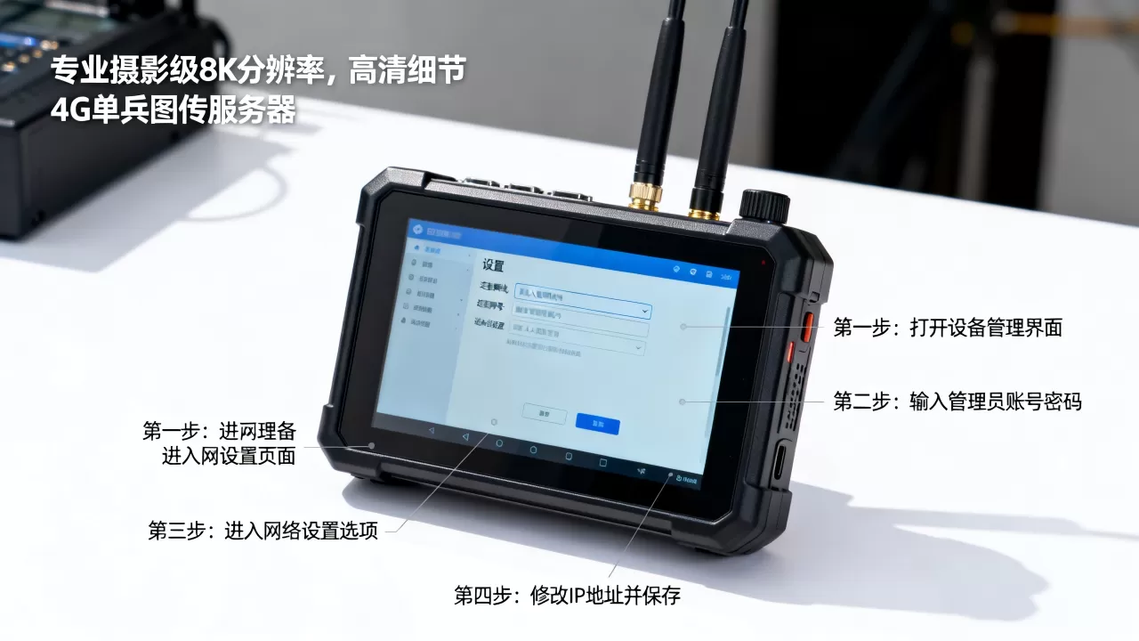 4G单兵图传服务器IP地址如何修改,详细设置步骤是什么? 4G单兵图传服务器IP地址如何修改,详细设置步骤是什么?
