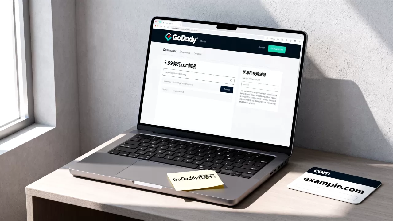 如何在GoDaddy用5.99美元注册com域名,优惠码怎么用? 如何在GoDaddy用5.99美元注册com域名,优惠码怎么用?