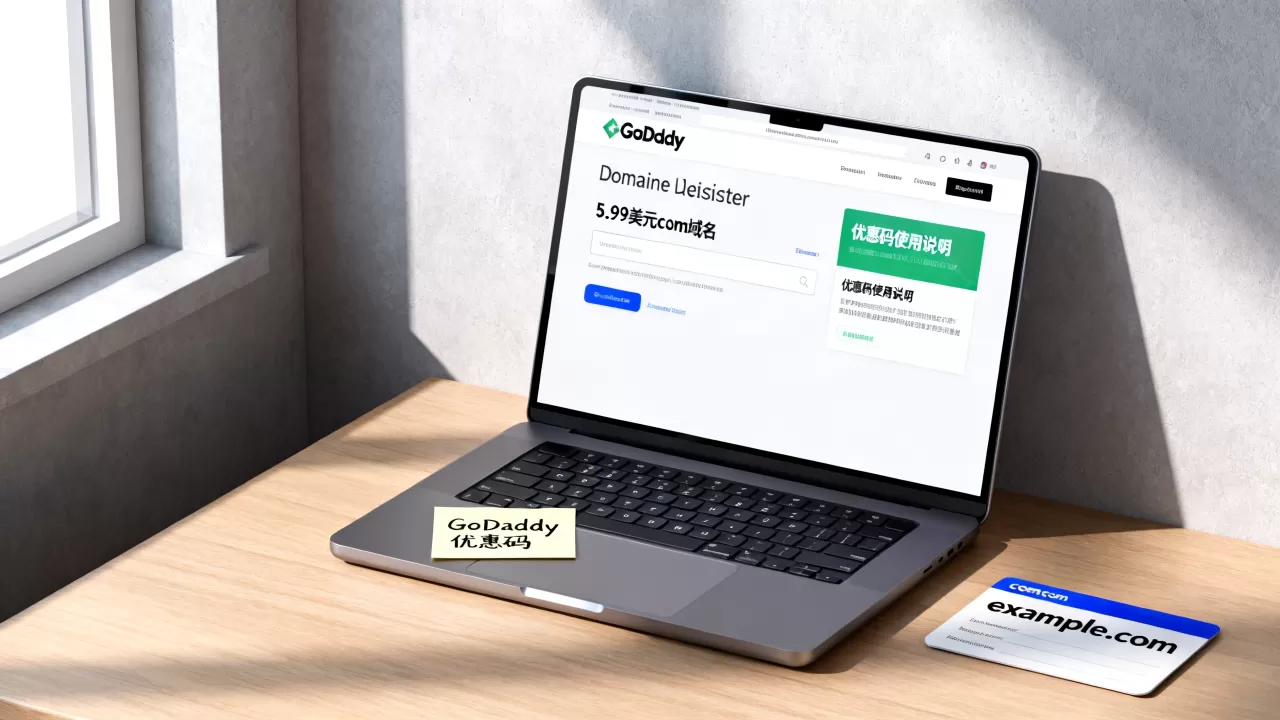 如何在GoDaddy用5.99美元注册com域名,优惠码怎么用? 如何在GoDaddy用5.99美元注册com域名,优惠码怎么用?