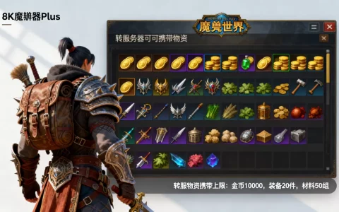 魔兽世界plus转服务器能带多少物资，携带上限是多少？