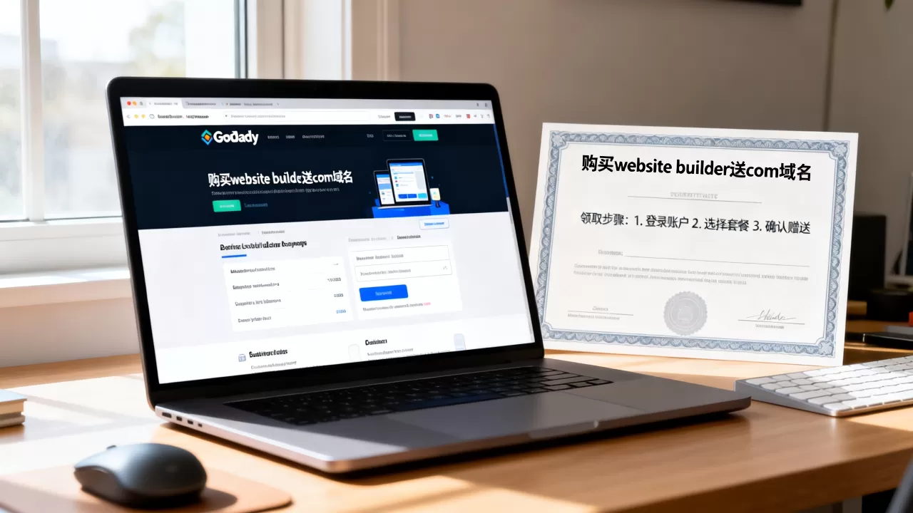 godaddy购买website builder送com域名吗,怎么领取? godaddy购买website builder送com域名吗,怎么领取?