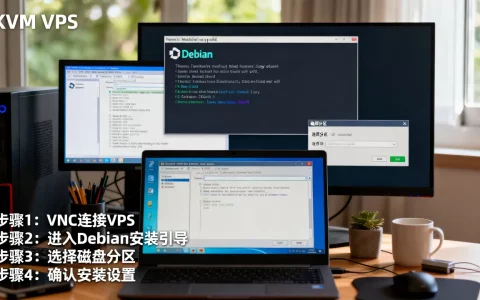 KVM VPS怎么用VNC装Debian系统？,有哪些步骤？