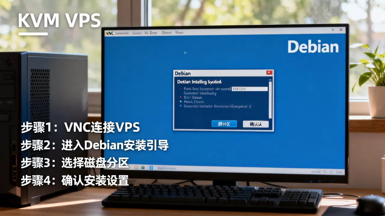 KVM VPS怎么用VNC装Debian系统?,有哪些步骤? KVM VPS怎么用VNC装Debian系统?,有哪些步骤?