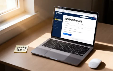如何用2.95美元注册com域名，godaddy优惠码是什么