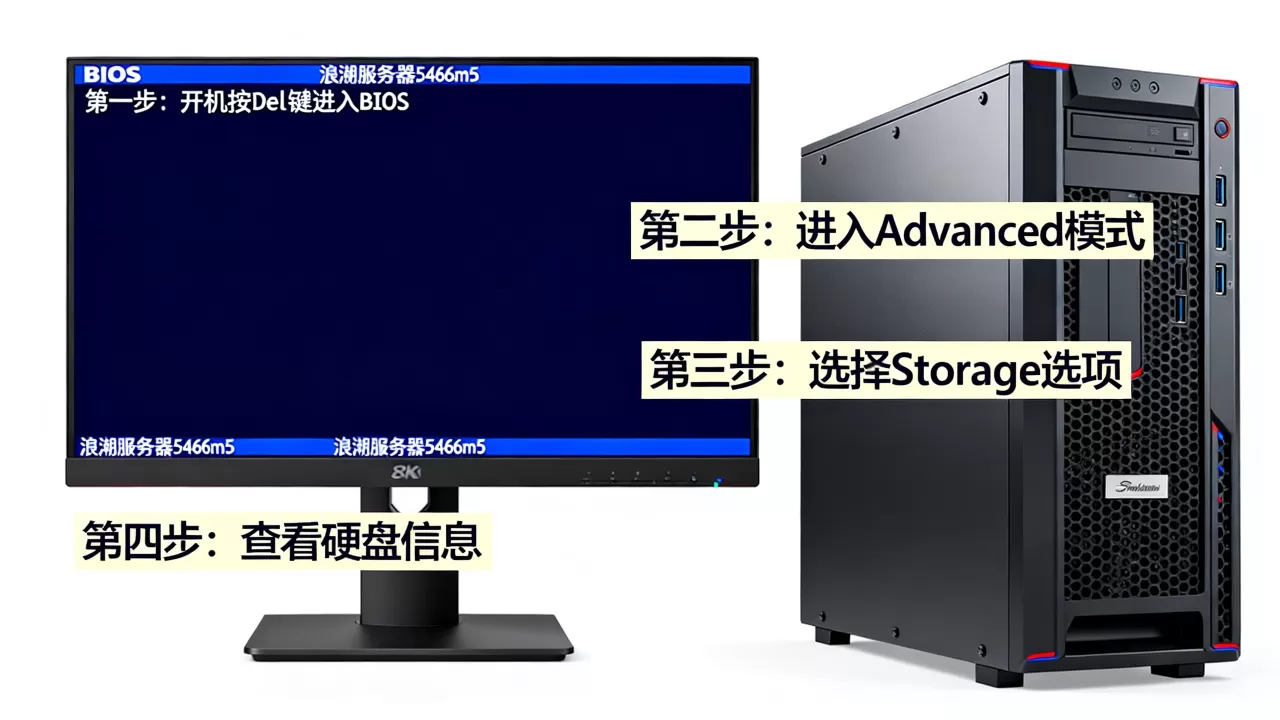 浪潮服务器5466m5怎么在bios查看硬盘,步骤是什么? 浪潮服务器5466m5怎么在bios查看硬盘,步骤是什么?