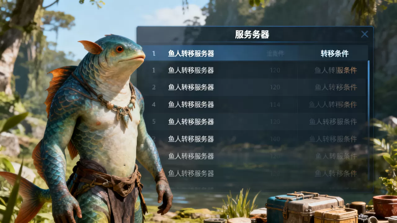鱼人还能转到哪些服务器,转移条件有哪些? 鱼人还能转到哪些服务器,转移条件有哪些?